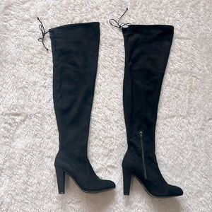 Charlotte Russe. Black thigh-high boots